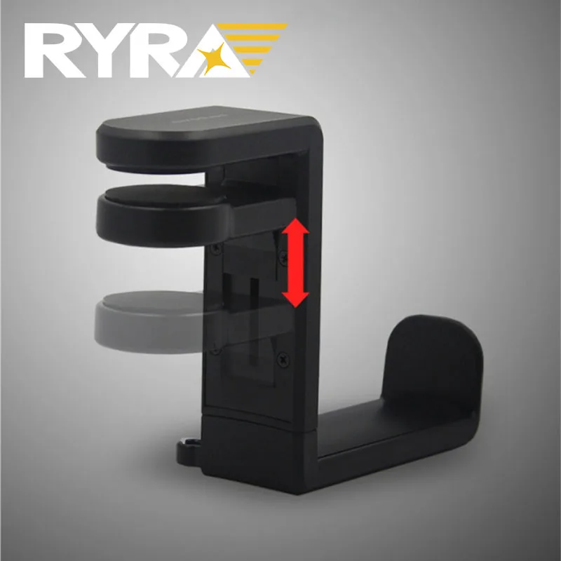 Headphone Holder Stand Adhesive Wall Mounted Headset Hanger Wall Hook Under Desk Computer PC Monitor Earphone Display Rack Hook