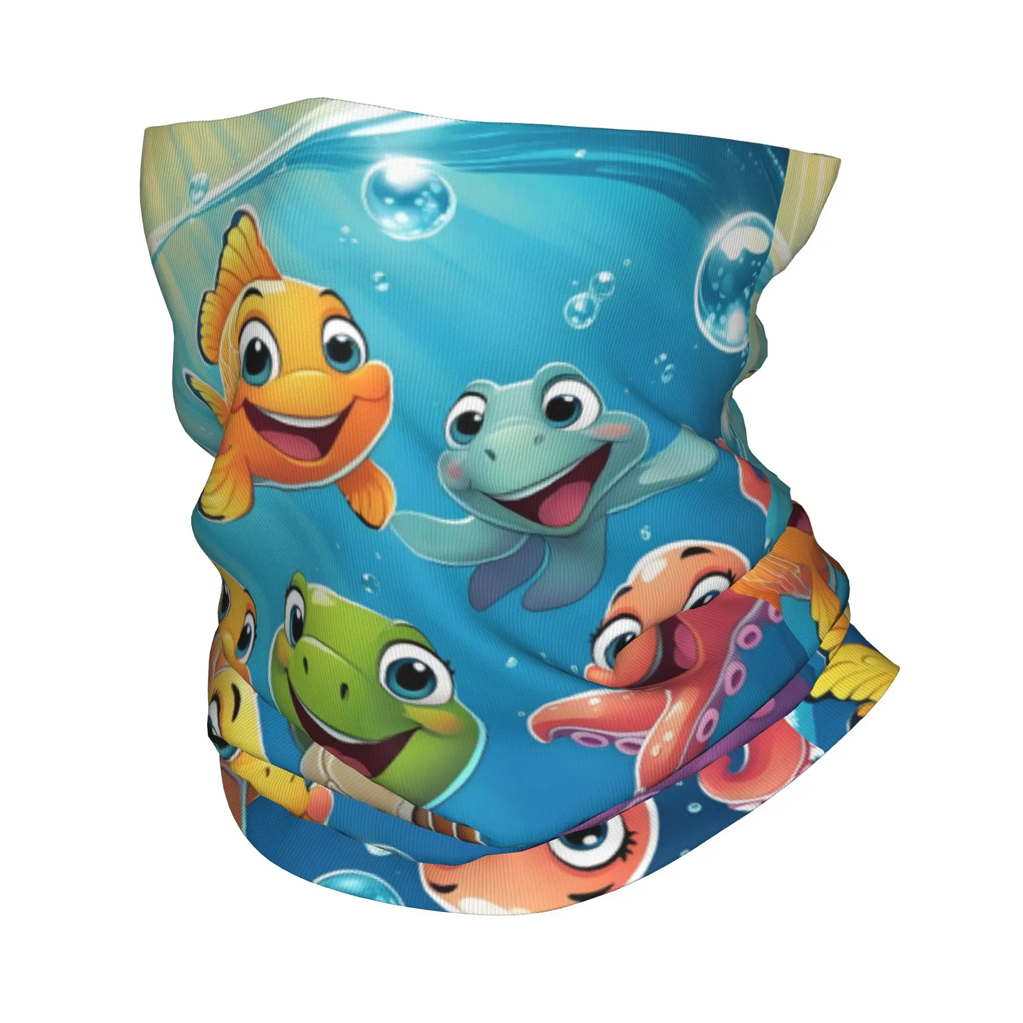 

Custom Finding Nemo Movie Bandana Neck Warmer Men Women Winter Ski Tube Scarf Gaiter Manga Face Cover