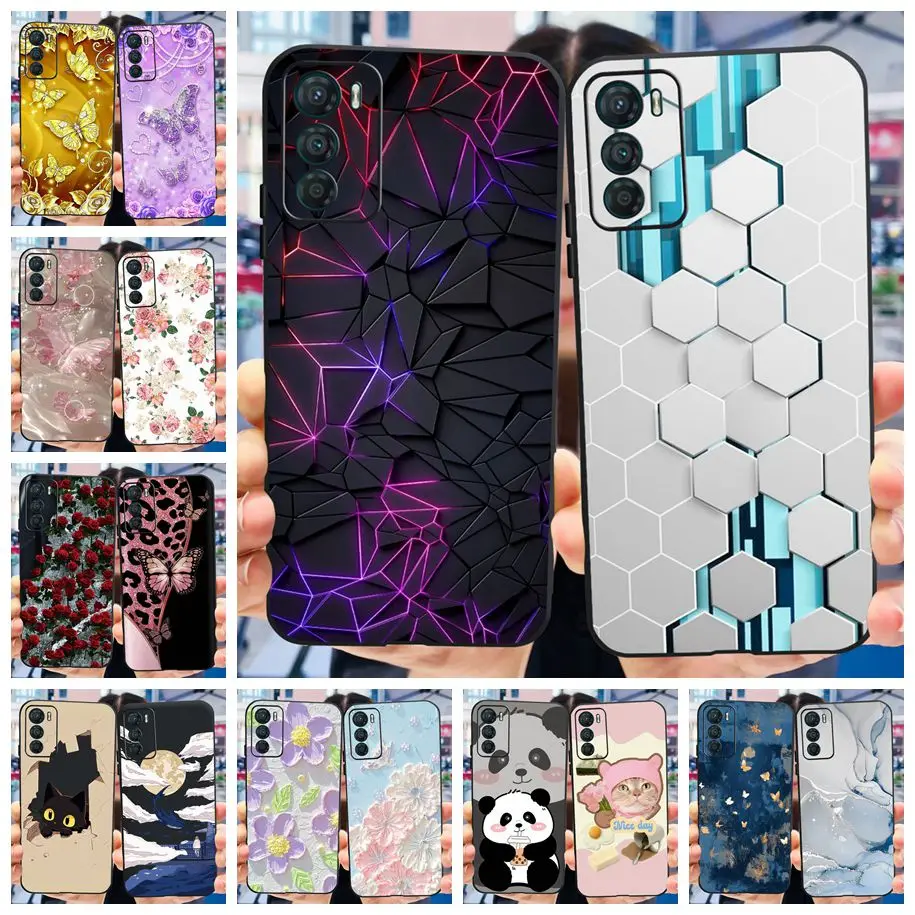 For Motorola Moto G42 5G Case XT2233-2 Luxury Marble TPU Soft Black Silicone Cover For Moto G42 5G G 42 Funda MotoG42 Phone Case