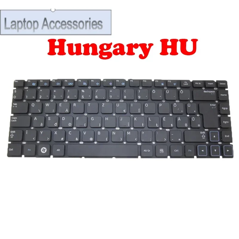 HJ FLaptop Keyboard For Samsung NP930X5J NP940X5J 930X5J 940X5J Nordic NE English US BA59-03877H With Backlit Without Frame Blac
