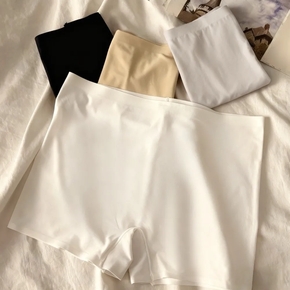 

Комплект из 4 шорт-трусов с высокой талией для коррекции живота, невидимые, дышащие, в стиле бойфит, однотонные, простые