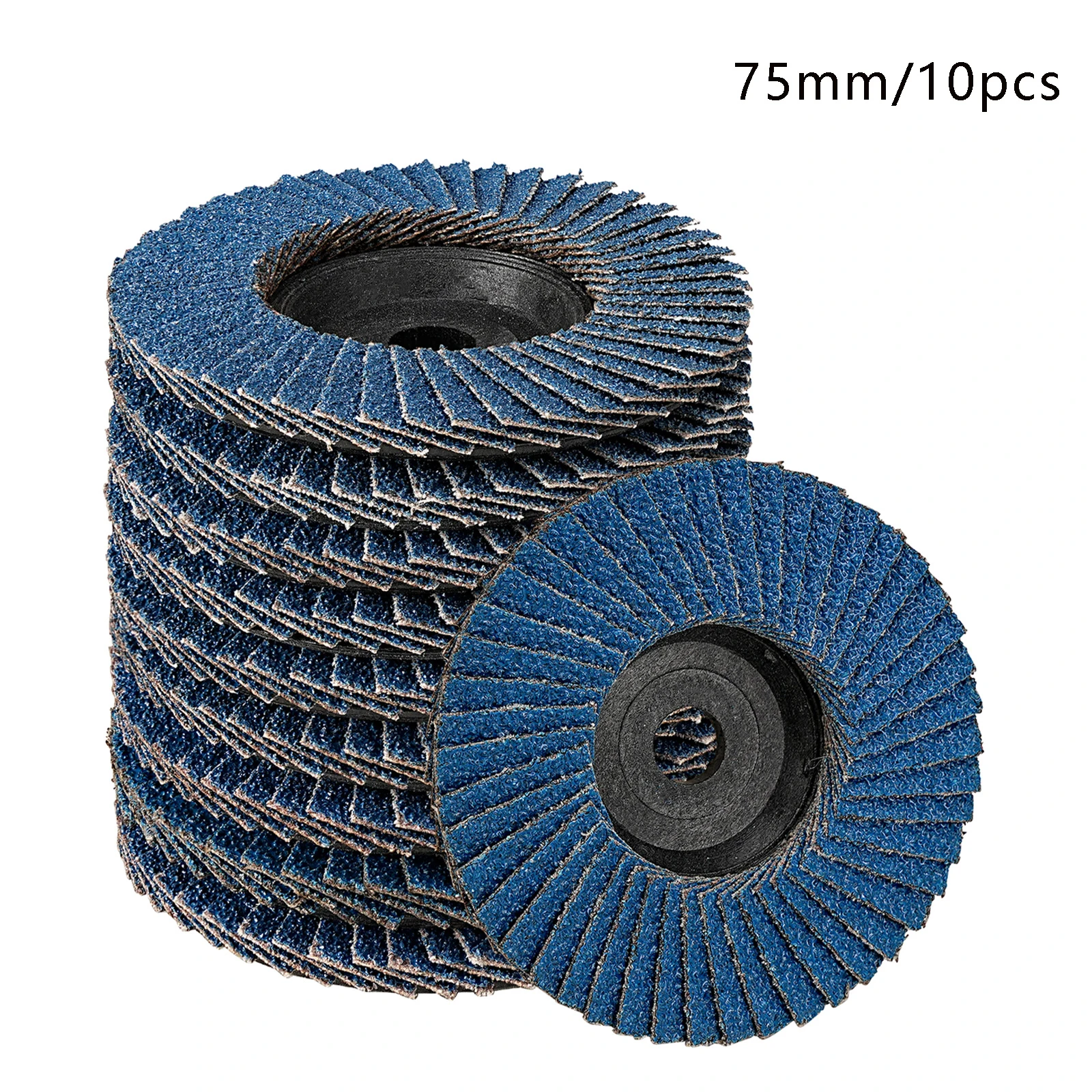 10pcs75mm Flat Flap Sanding Disc mini Grinding Wheel Rotating Abrasive Polishing Disc For Angle Grinder Metal Wood Grinding