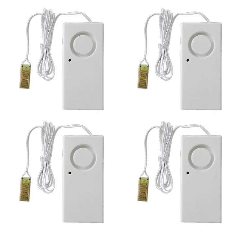 

【HOME TOOL】4X Home Alarm Water Leakage Spot Alarm Detector Independent Water Leak Sensor Detection