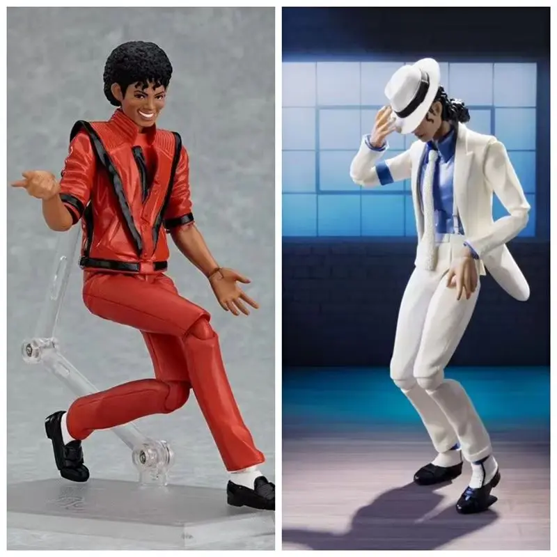 Boneco de Ação Michael Jackson Thriller Smooth Criminal Moonwalk Joint Collection 14cm, Modelo de Ornamento de Mesa, Presentes para Fãs, Em Destaque
