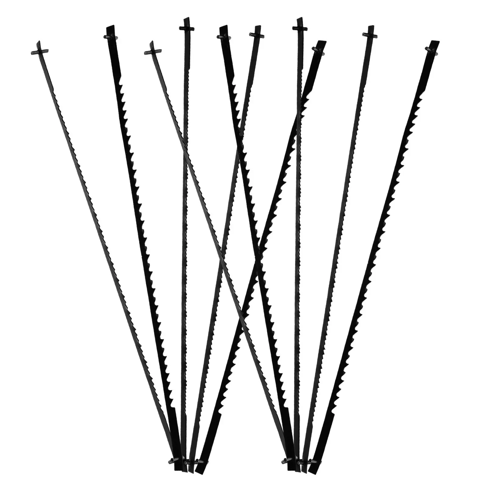 24Pcs Carbon Steel Wood Metal Cutting Blades Accurate Cuts DIY Industrial Projects Sturdy Replacement Hacksaw Blades