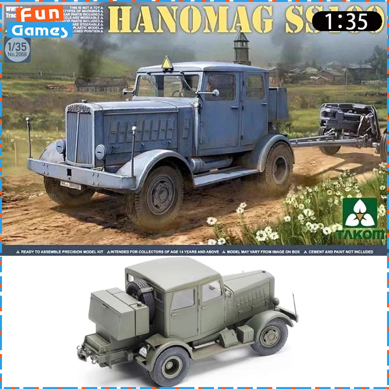 

1/35 TAKOM Hanomag SS100 Tractor Car Assemble Figure Model Assembly Uncolored Collectible Custom Plastic Boy Toy Birthday Gifts