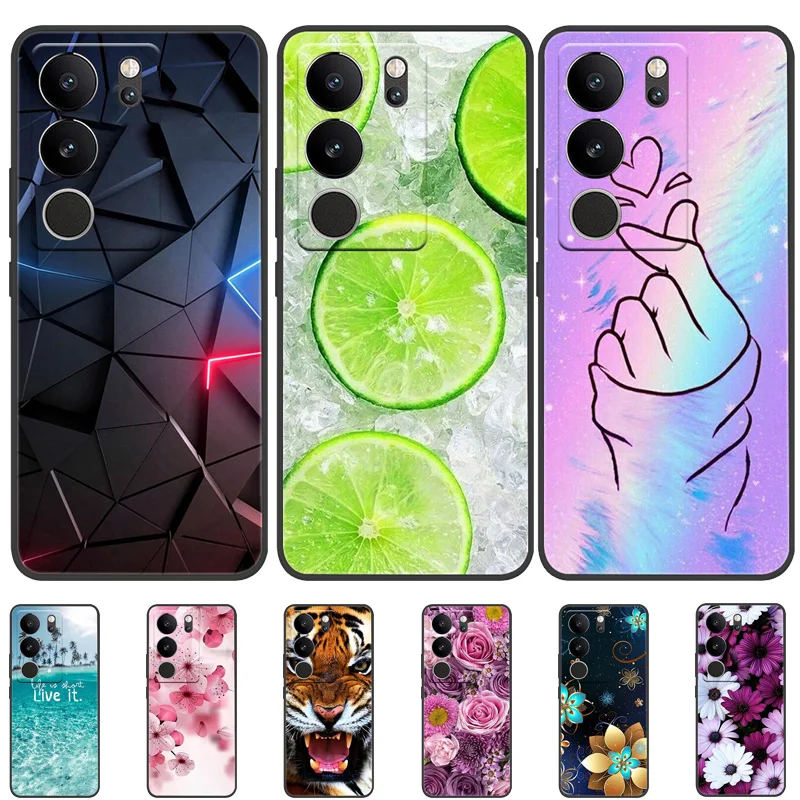 For Vivo V29 5G Case Phone Cover Soft Silicone Fashion Print Back Case For Vivo V2250 VivoV29 V 29 5G Cases Protection Shell