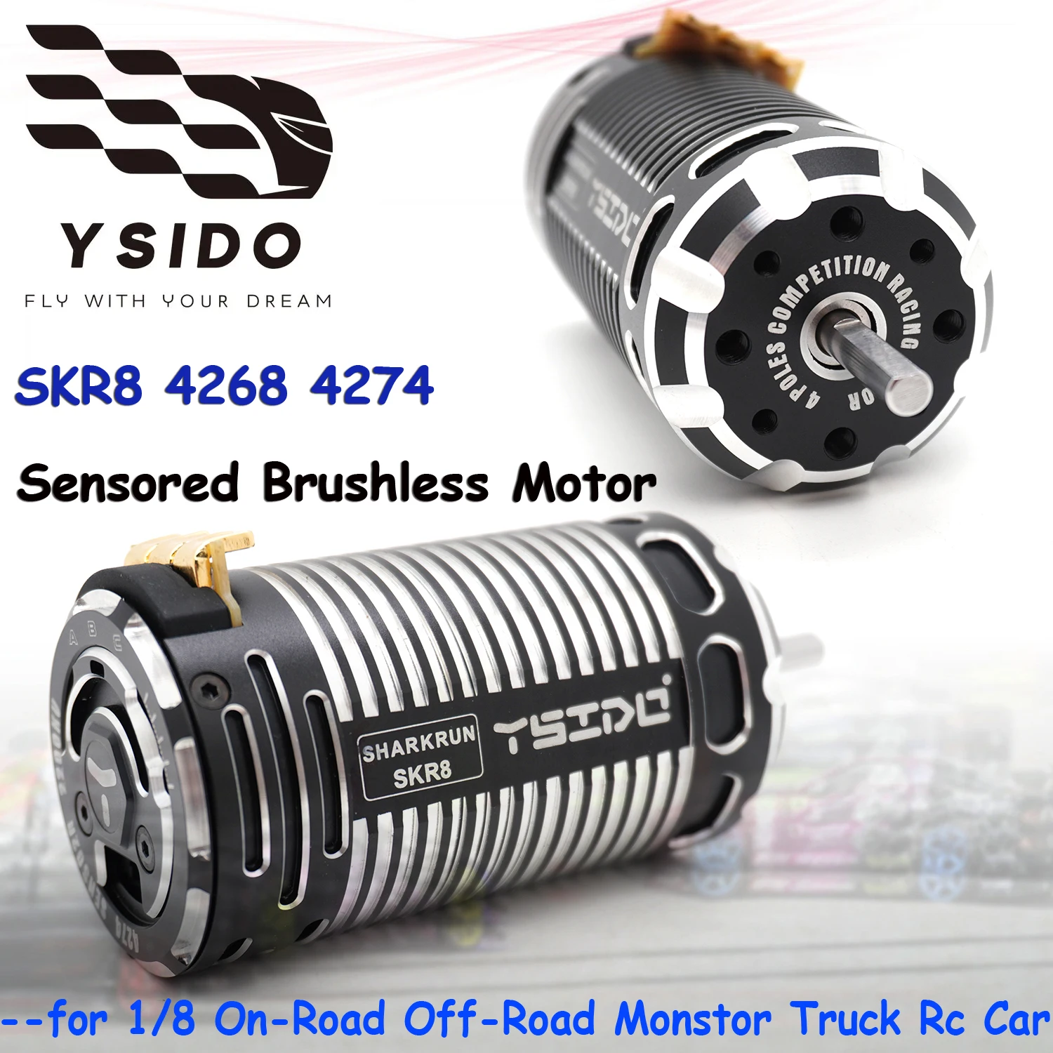 

4268 4274 Sensored Brushless Motor Competition Racing Motor for 1/8 Traxxas Wltoys RC Car On-Road Monster Off-Road Truck Buggy