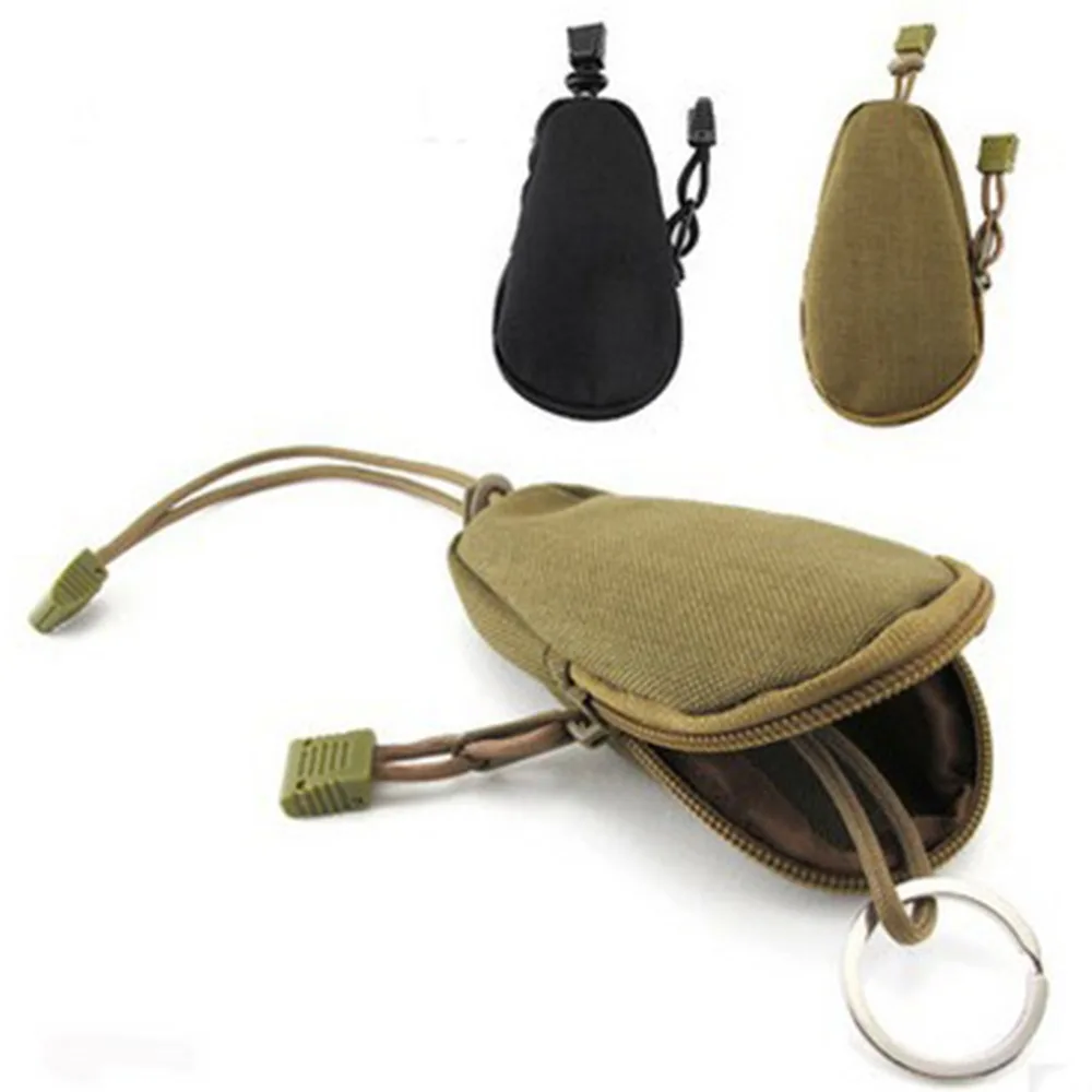 Portable Mini Key Holder Oxford Cloth Mini Zipper Case Key Organizer Multipurpose Men Coin Purses for Outdoor