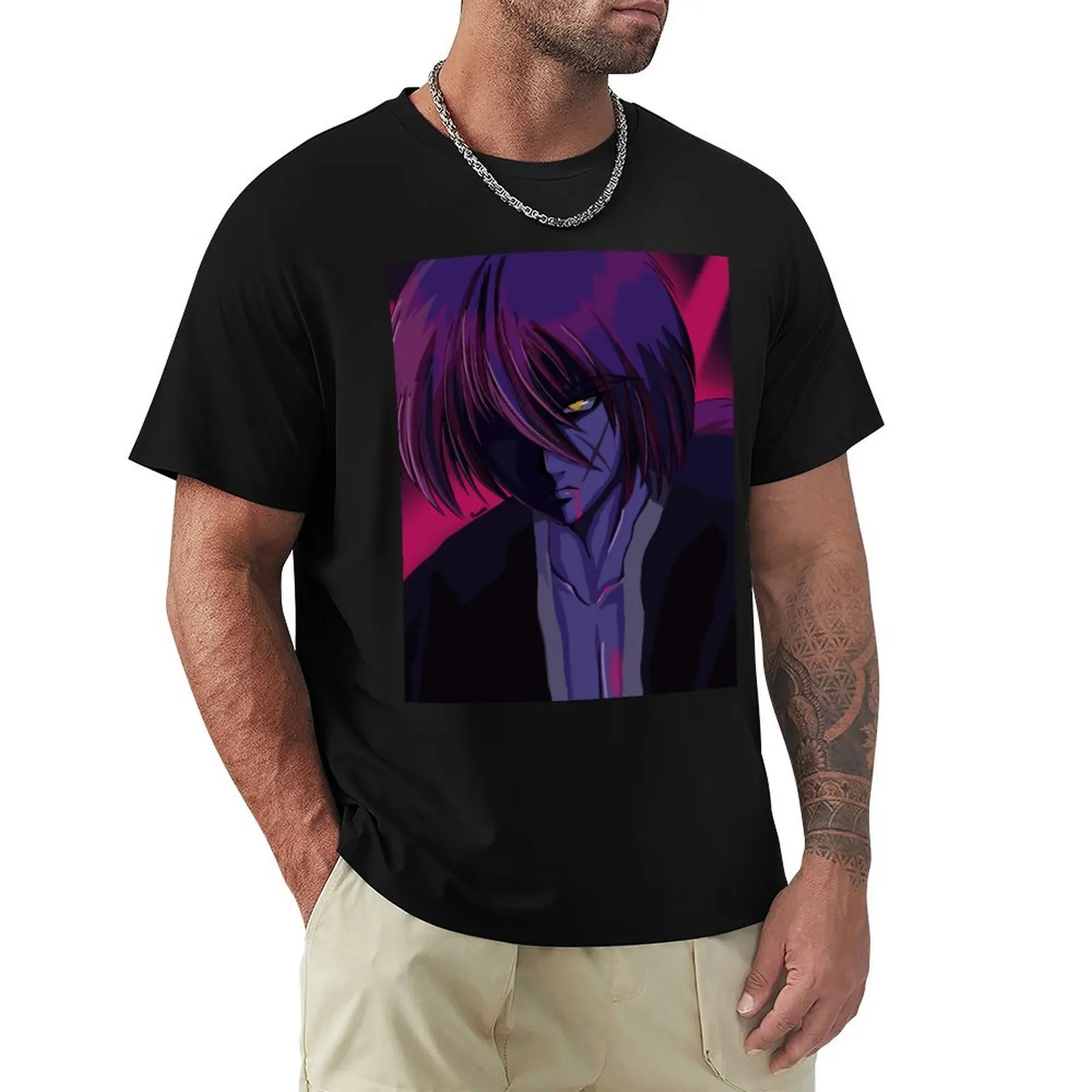 Battousai - Rurouni Kenshin T-Shirt Breathable Basic Cotton T-Shirt