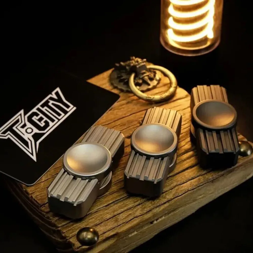 T·CITY EDC 피젯 스피너 스테인리스 스틸 피젯 토이 성인용 메탈 오리지널 디자인 불안 완화 기구