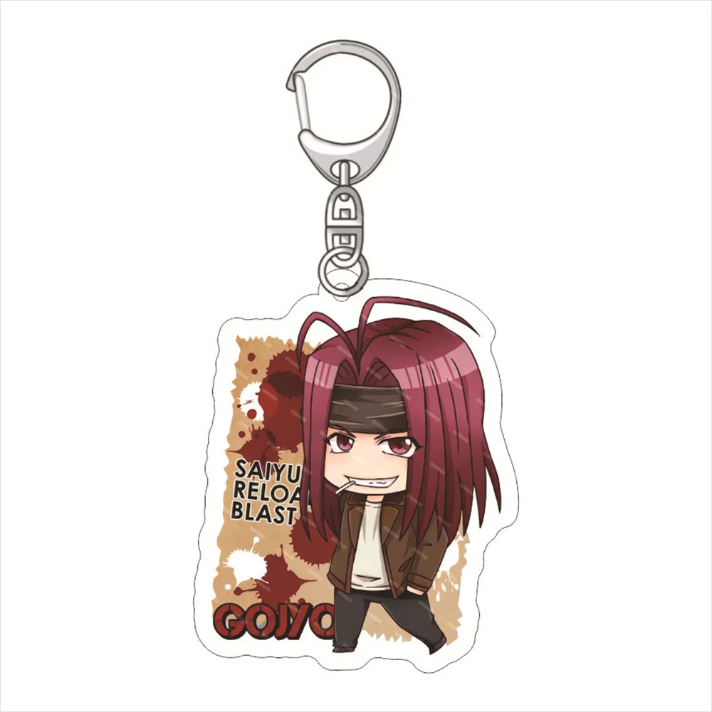 NEW Anime Pendant Keyring for Saiyuki RELOAD Acrylic Figure Bag Keychain  Doll Genjo Sanzo Sha Gojyo Cho Hakkai Son Goku Gift