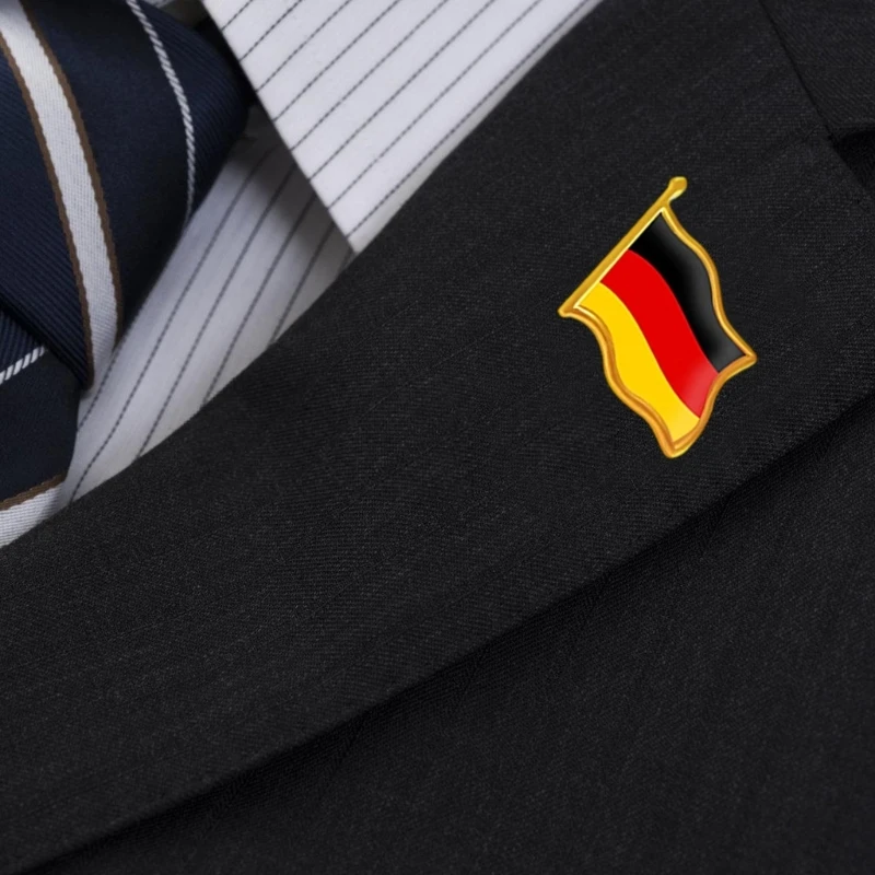 100 Pieces Germany Flag Anstecker With Bright Colors Backpacks Decoration Pin Suitable For Sports Event And Daily Use 