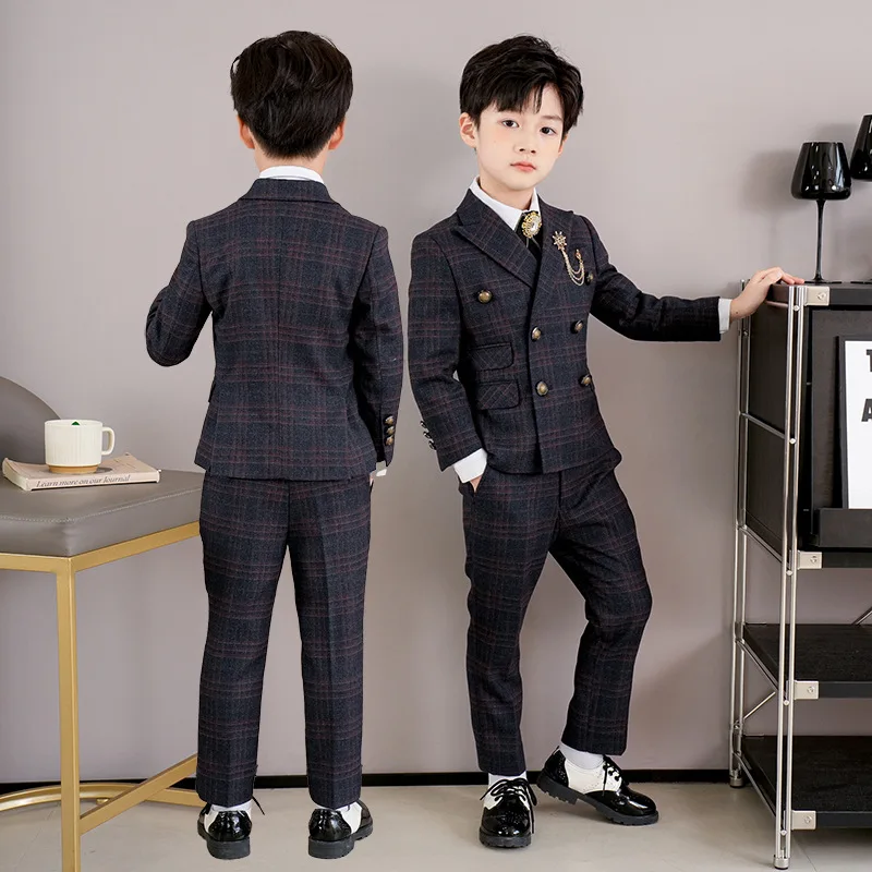 Children's suit set handsome flower children's small suit British boy flower children's dress new piano performance suit