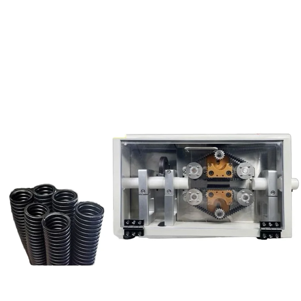 Fully Automatic Silicone Corrugated Pipe Cutting Machine Wholesale Plastic Corrugated Cable Manufacturing Equipment