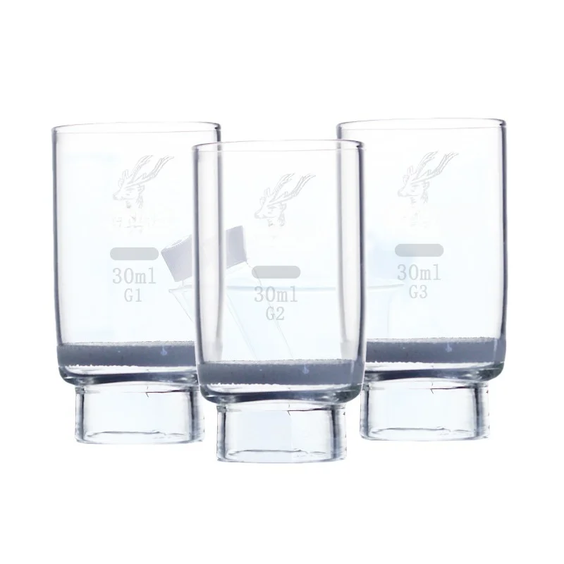 Glass crucible filter