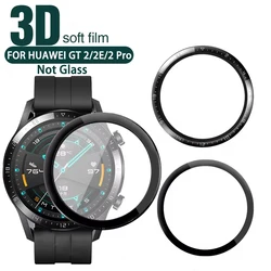 Screen Protector For Huawei Watch GT2/2E/2Pro 46mm  Accessories Full Cover Curved Soft Edge Protective Film For Huawei GT 2 2E