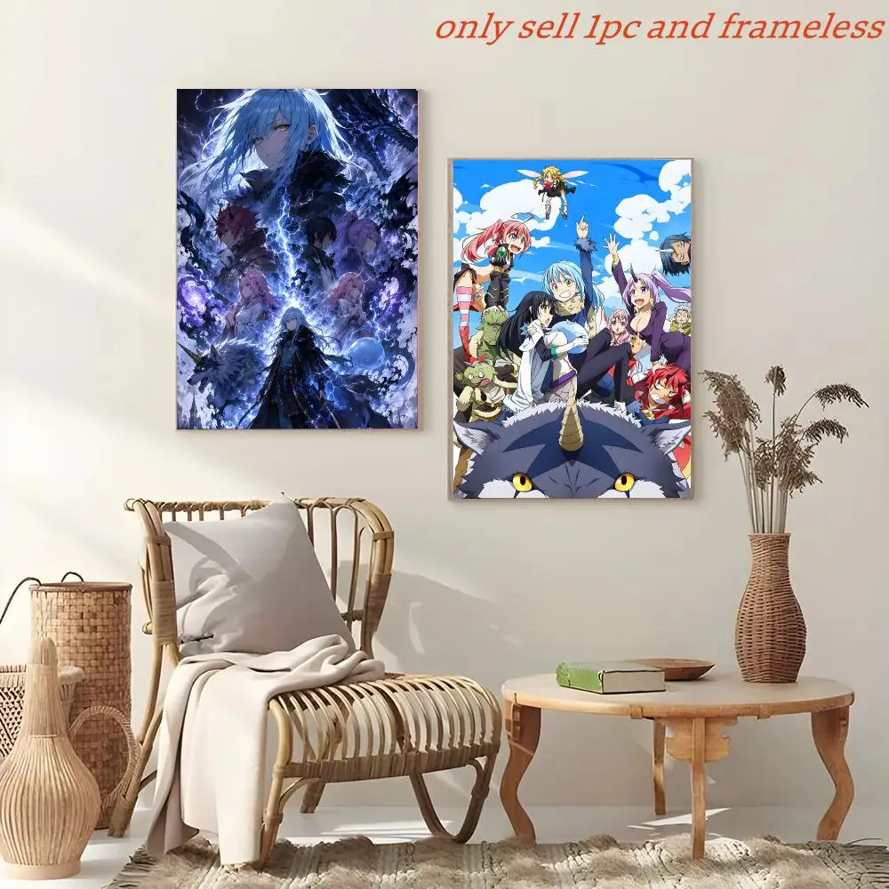 Anime That Time I Got Reincarnated As A Slime Poster Painting And Print Wall Art Picture For Home Room Decor Gifts