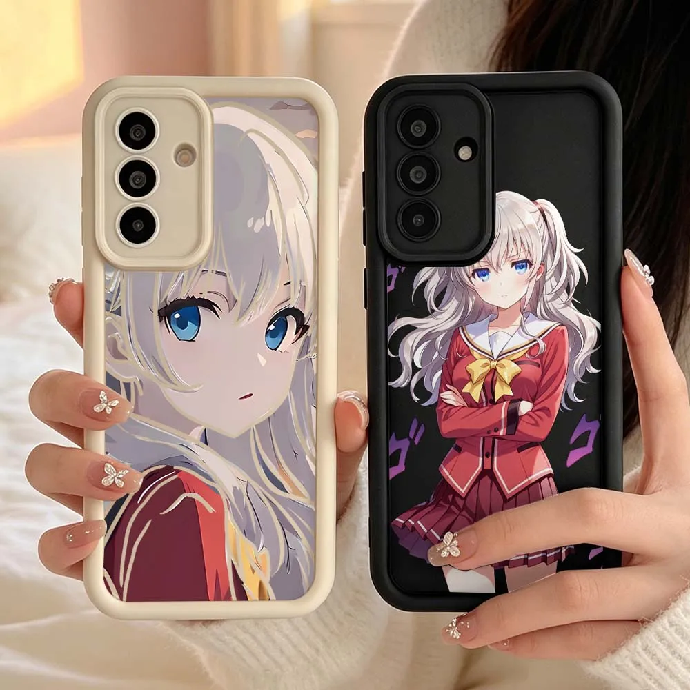 Anime Nao Tomori For Samsung Galaxy A06 A07 A15 A16 A17 A25 A26 A35 A36 A55 A56 A57 Eye Ladder Phone Case Cover