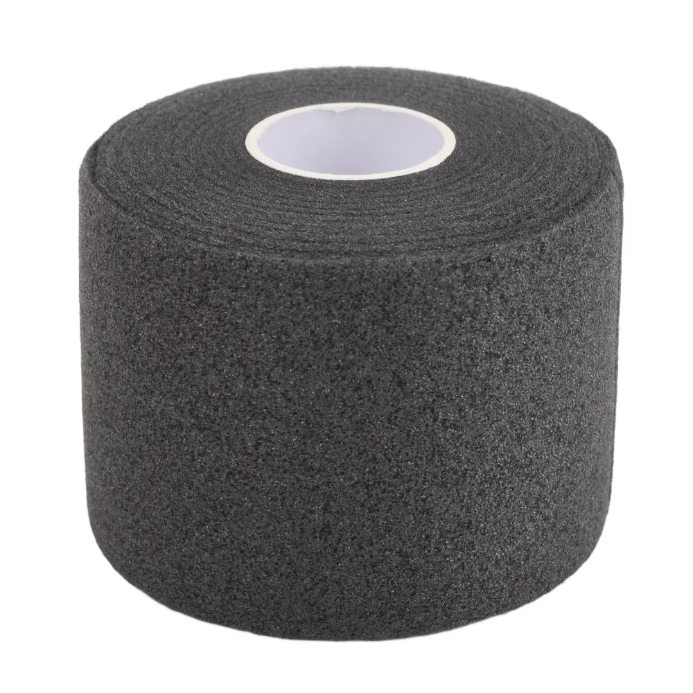 

Anti Slip Design Badminton Racket Cushion Wrap Black Thin Profile Shock Absorption Wrap White Badminton Racket Grip Tape