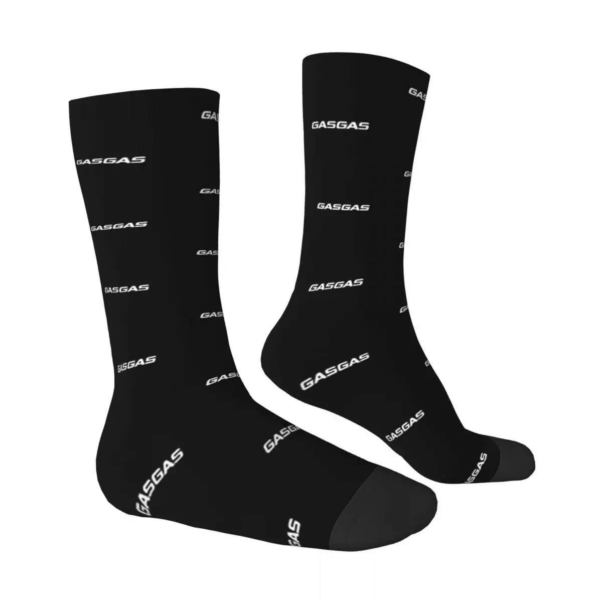 Simple White Text Logo Gasgas Socks Shopping 3D Print Boy Girls Mid-calf Sock