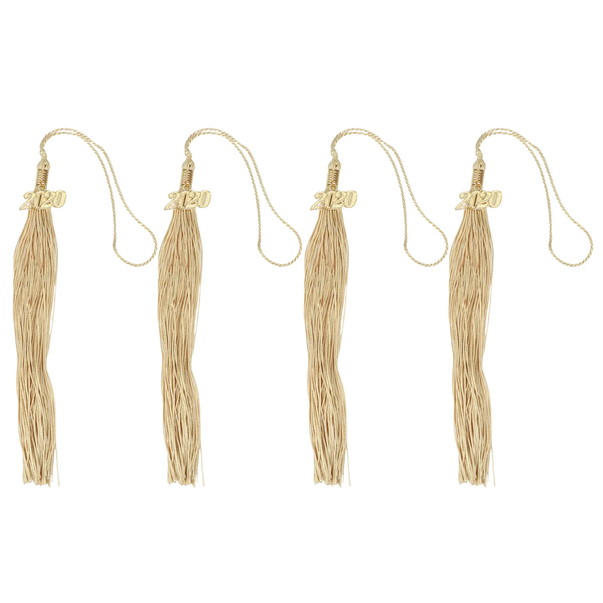 

4pcs 40Cm Doctor Bachelor Hat Tassel 2020 Graduation Pendant Accessories Suede Hanging Charm Party Decor Yellow