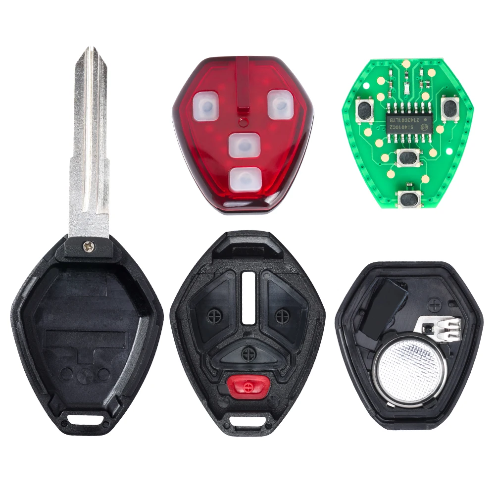 DIYKEY Head Remote 315MHz ID46 Chip For Mitsubishi Outlander Sport i-MeiV Lancer OUCG8D-625M-A 6370A477 3/4 Button Key Fob