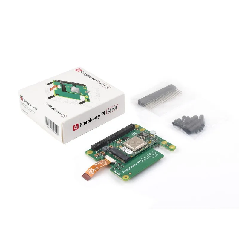 Waveshare 13Tops Computing Power,Raspberry Pi 5 AI Kit,Hailo AI Acceleration Module With Raspberry Pi M.2 HAT+,Raspberry Pi5 HAT