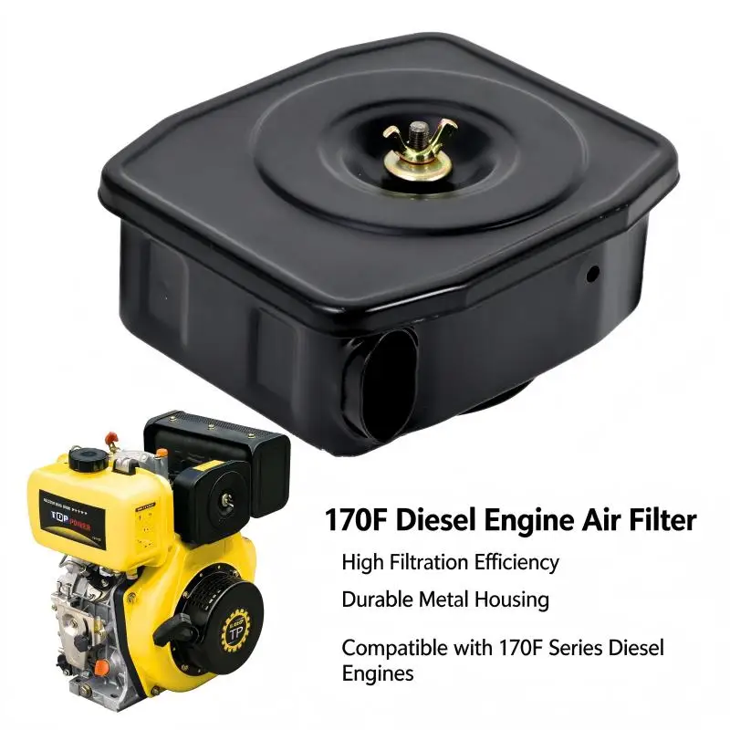 178F Air Filter Housing Assembly for KIPOR KAMA KM170F Diesel Engine KDE3500X KDE2200X Generator China Market Compatible