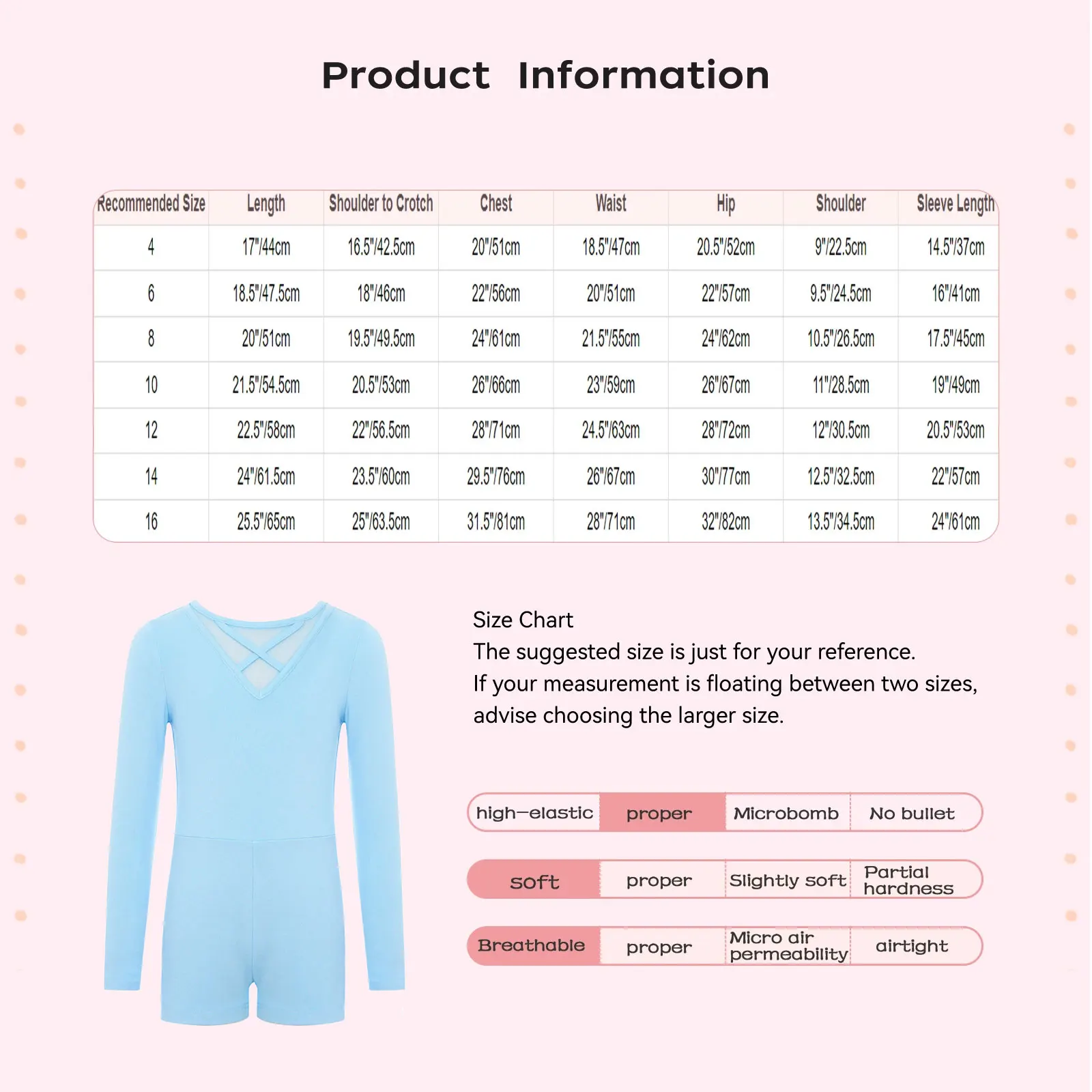 Enfant Biketard pour filles gymnastique croix devant dos combinaison enfants manches longues justaucorps Shorty Unitards Ballet Yoga Dancewear