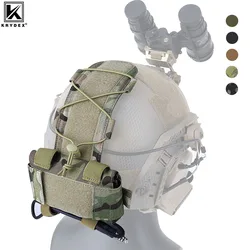 KRYDEX Tactical Helmet GPNVG-18 MK1 Battery Pouch Counterweight Pouch Helmet Battery Pack Balance Weight Bag with Hook & Loop