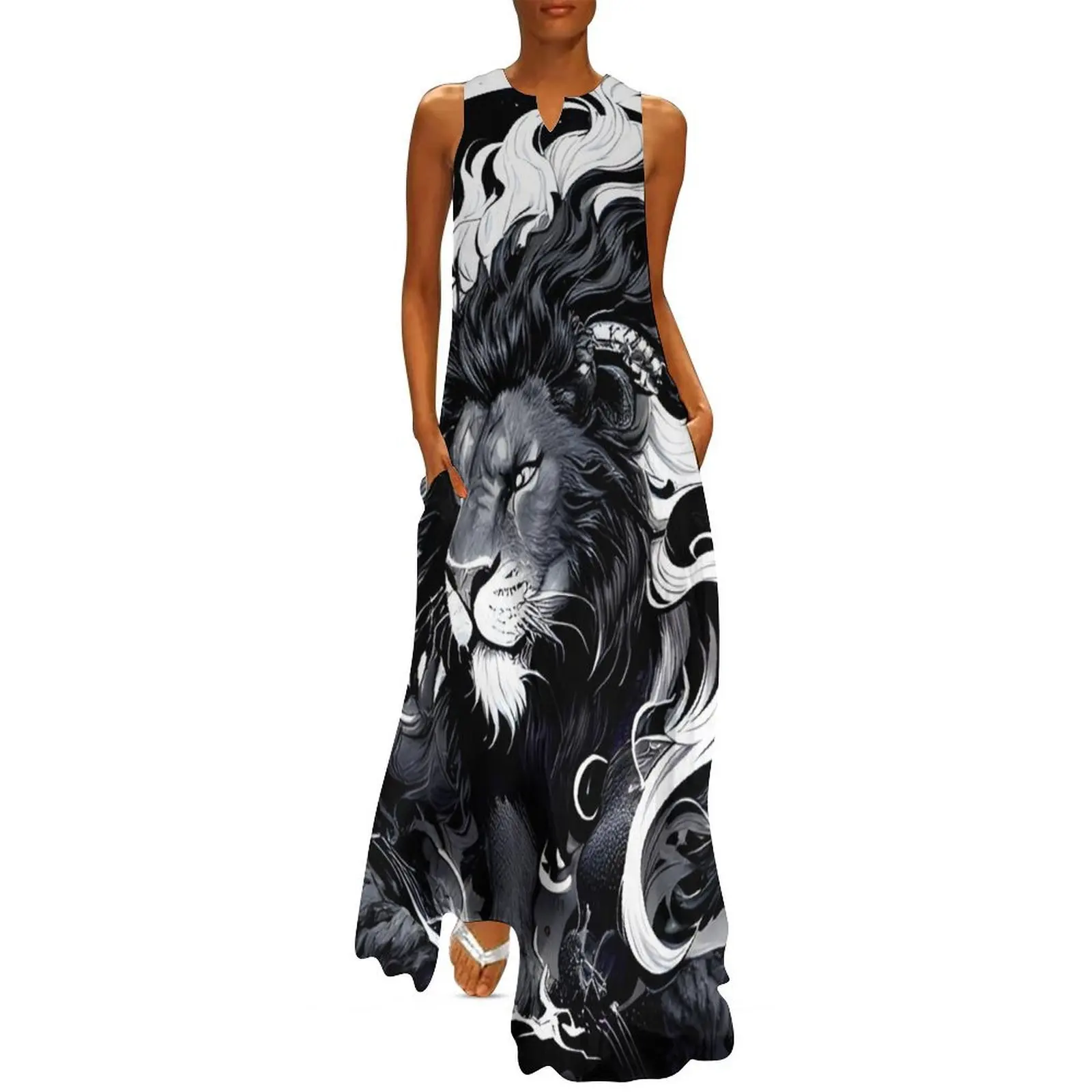 

Shirokuro no Shishiza Long Dress dresses ladies 2025 summer summer outfits for women 2025