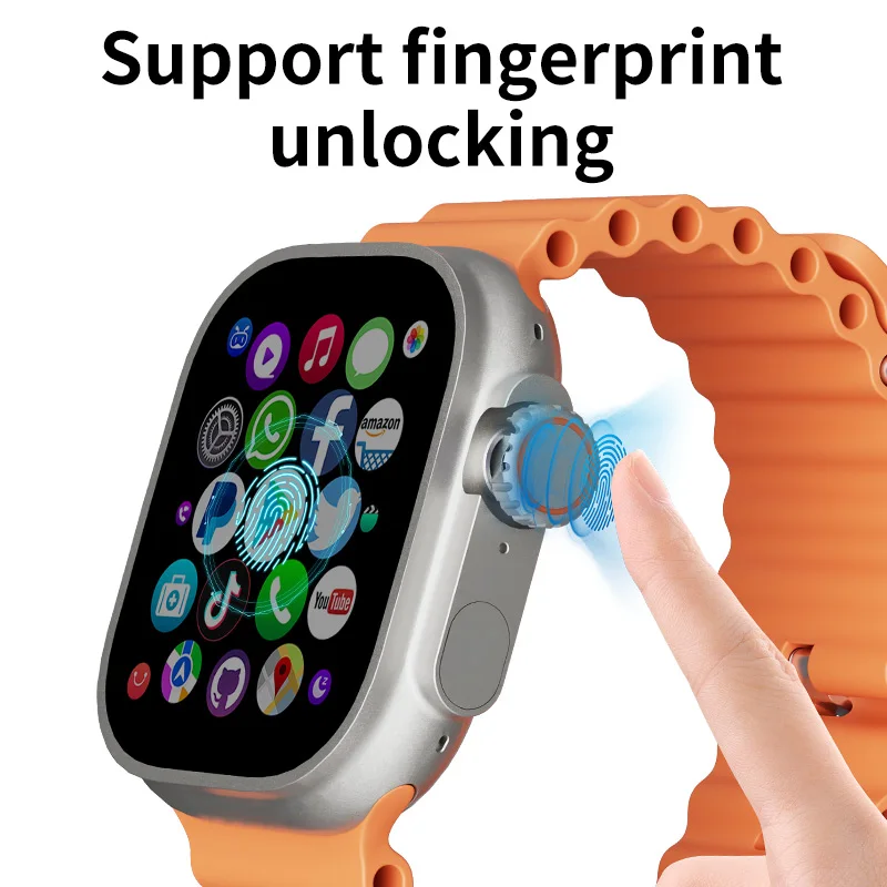 

DW100 Pro+ Smart Watch Men WIFI Touch ID NFC Smartwatch With Rotating Camera Fingerprint unlock touch Sim Card Slot Video Call