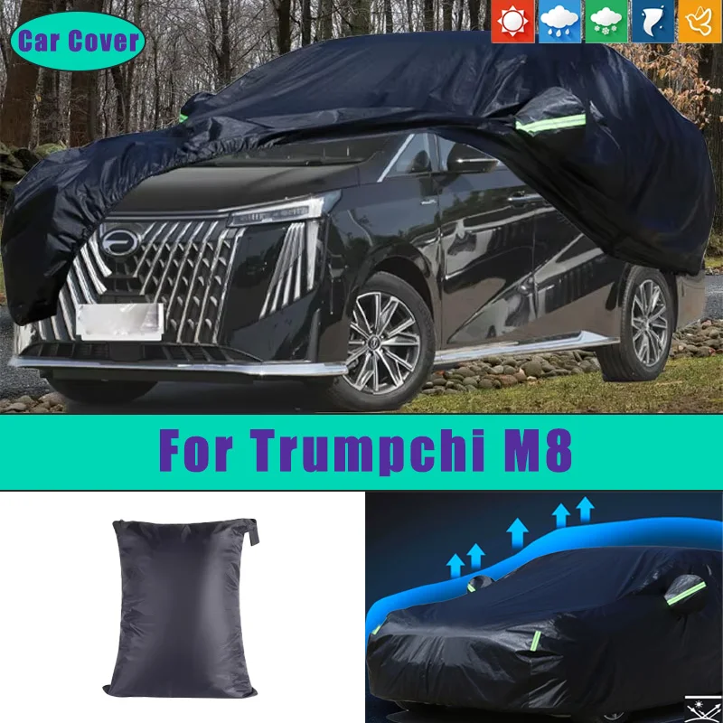 

For Trumpchi M8 Car Full Outer Covers Outdoor Waterproof Dustproof Sun Rain Snow Protection Exterior Car Accessories