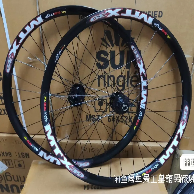 RUJIXU HUB Sun Ring MTB Wheelset 26/27.5/29 Inch High Strength DH