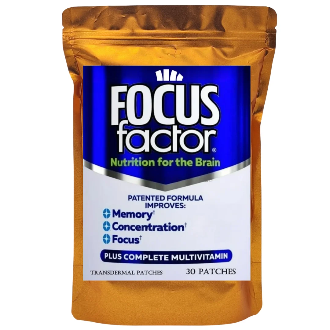 30 Patches Focus Nootropic Brain Transdermal Patches For Memory, Concentration And Focus