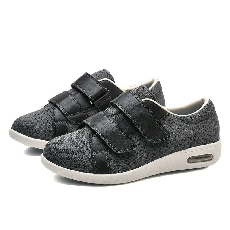 Spring and autumn season widened elderly shoes with swollen feet after bone surgery Women's walking casual shoes adjustable