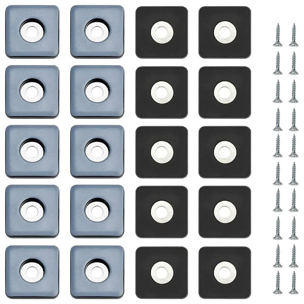 20 Stück Möbeltransporter, Gleiter, hart, robust, verschiebbar, für Sofa, Bett, Tisch, Stühle, schwere Möbelfußpolster, Bodenschutz