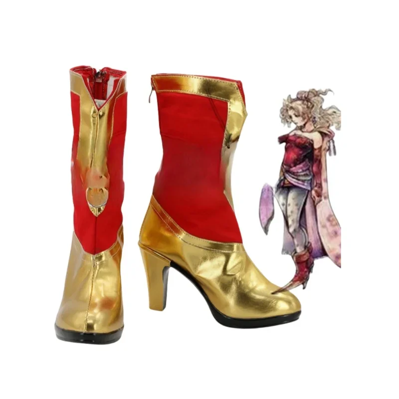 Cosplay Boots Final Fantasy Tina Branford cosplay shoes Props Halloween Party Role Play Custom Made Aksesori