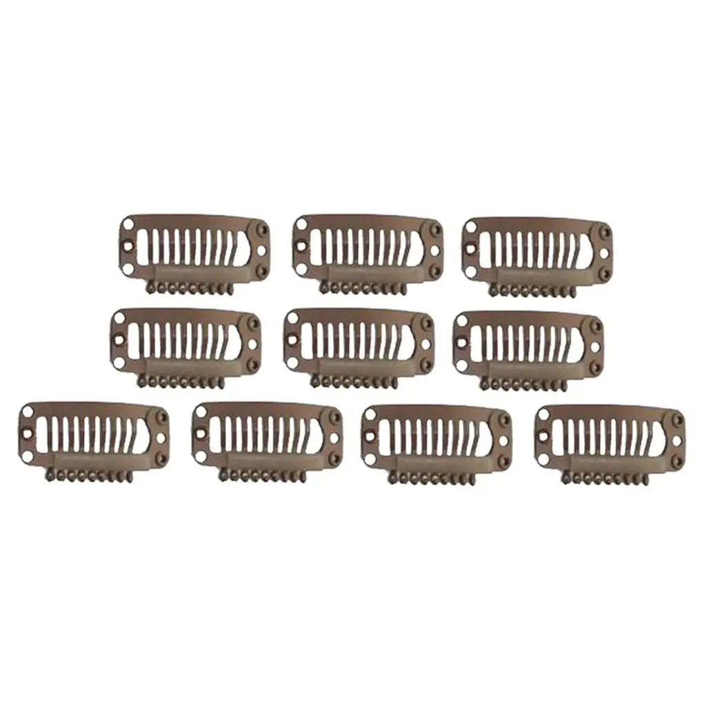 

Заколки для волос из углеродистой стали с прямым защелкивающимся механизмом для наращивания и накладных париков, готовые к использованию