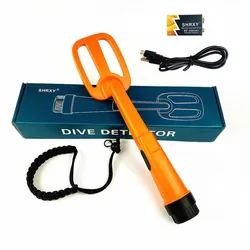 Metal Detector subacqueo Pulse Pinpointer Diving Treasure rilevatore d'oro impermeabile con batteria ricaricabile da 9v