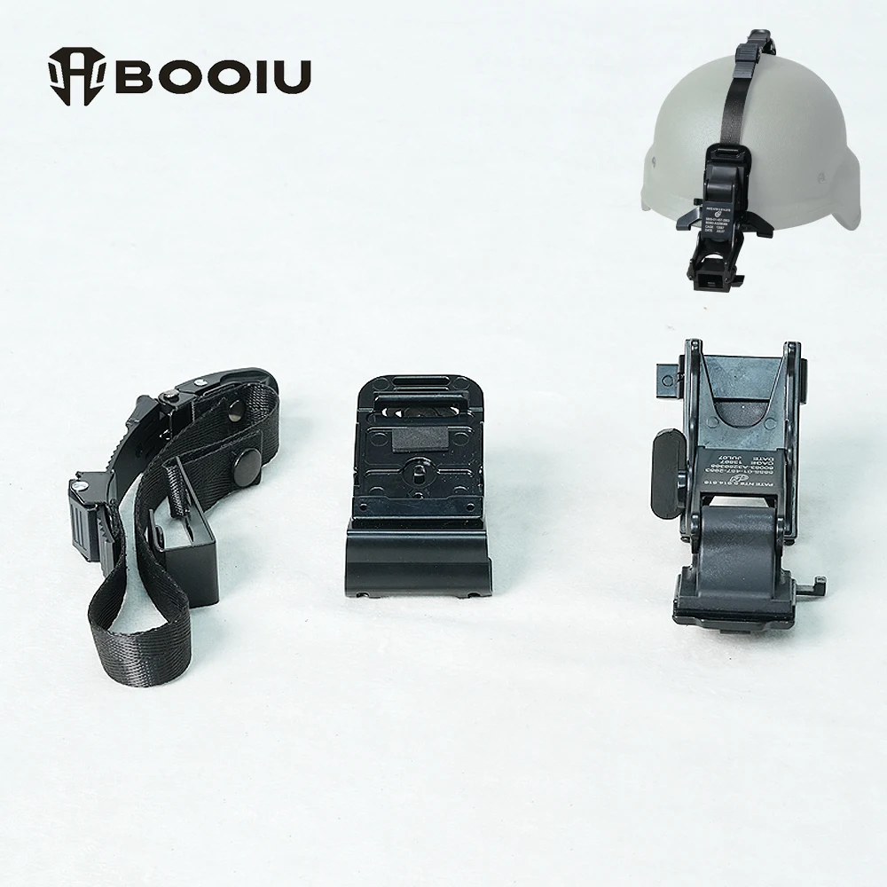 BOOIU Tactical Helmet Mount Set M88/MICH PVS14 Aluminum Alloy Night Vision Adapter NVG Holder Fixed Belt Helmet Accessories