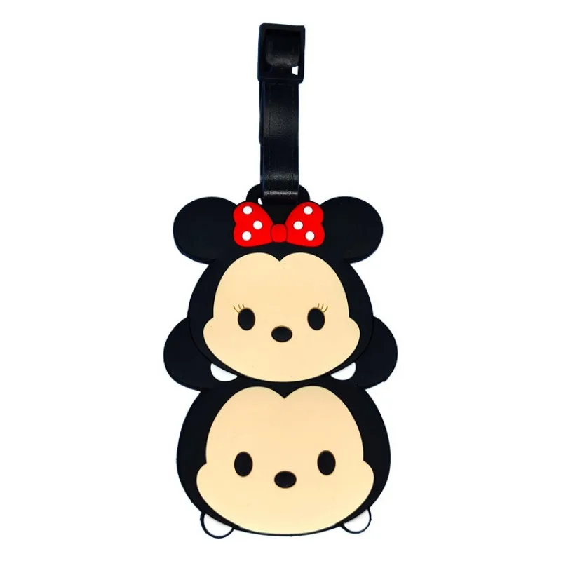 Disney Mickey Mouse accessori da viaggio etichette per bagagli valigia in Gel di silice ID supporto Addres etichetta per imbarco bagagli etichetta