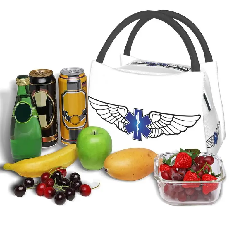 Emt نجمة الحياة أجنحة الطيران معزول حقيبة حمل الغداء المرأة المسعف الطبية قابلة لإعادة الاستخدام الحرارية برودة بينتو صندوق مكتب المستشفى