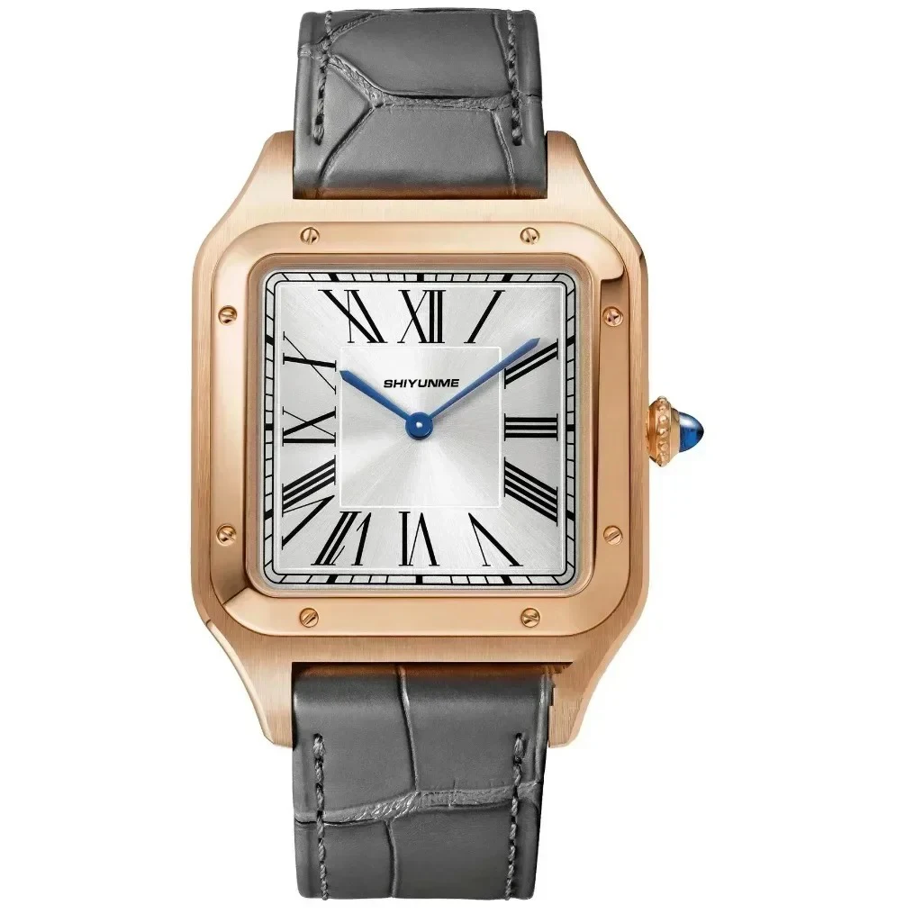 Автоматические механические мужские часы из нержавеющей стали со светящимися стрелками, синие/зеленые, большая серия пилотов