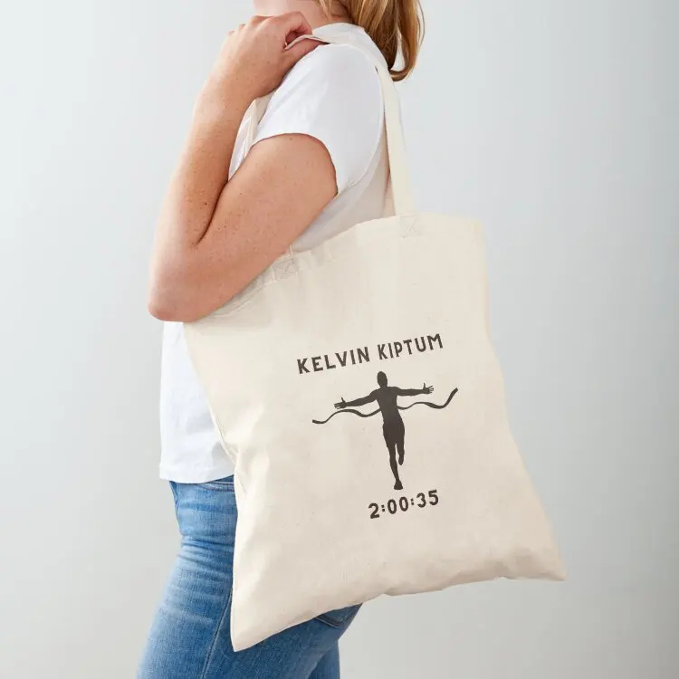 

Kelvin Kiptum marathon Tote Bag custom bags Canvas shoulder bag Handbags women tote bag canvas