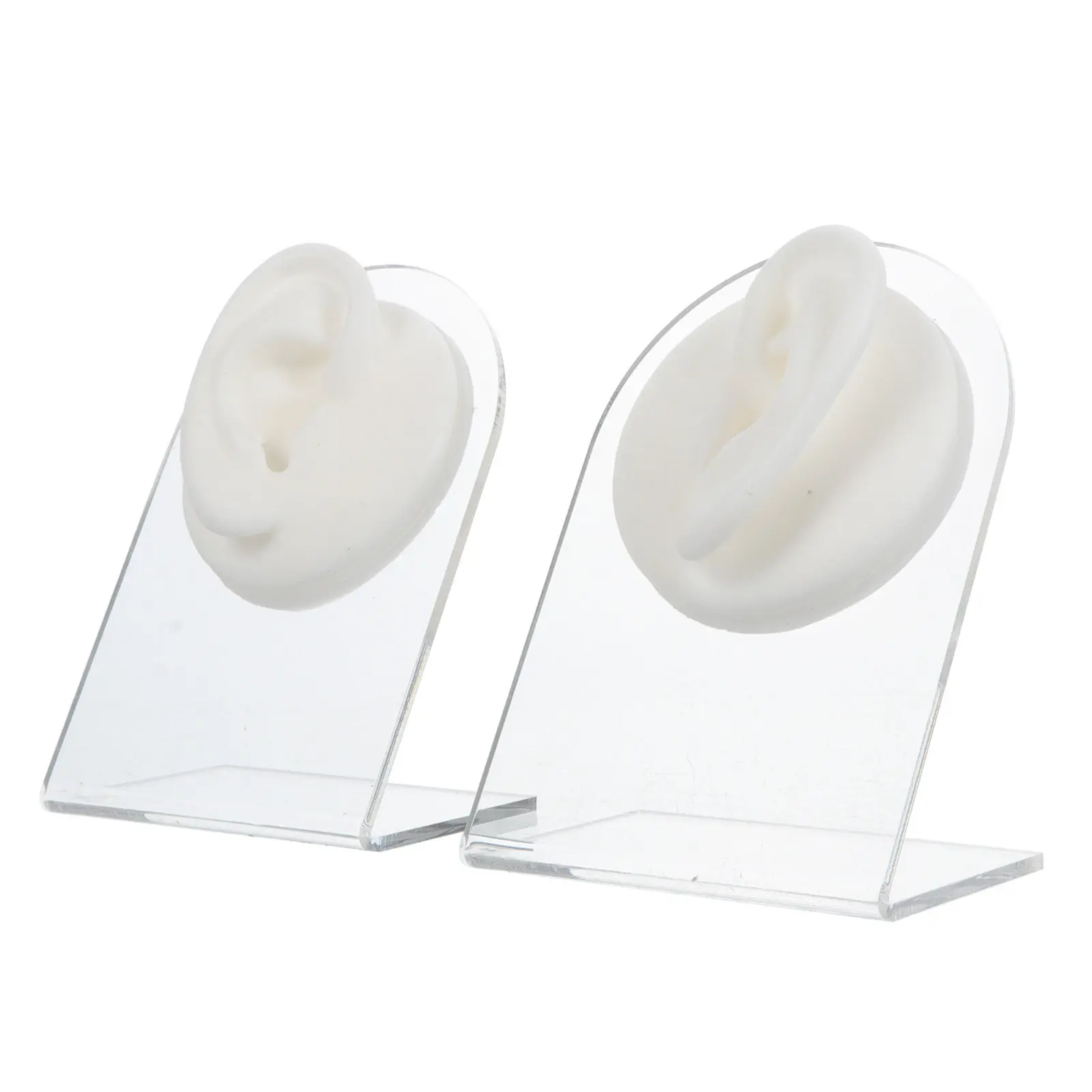 

1Set Silicone Ear Models for Earrings Display Realistic Human Ear Structure Training Simulation Puncture Practice