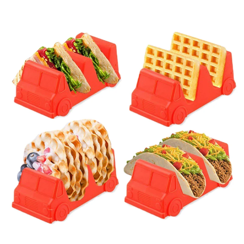 Mexicaanse Pannenkoeken Rek Maïs Pannenkoek Roll Rack Auto Vormige Pannenkoek Rack Creatieve Pannenkoek Display Stand Voedsel Container Keuken Tool