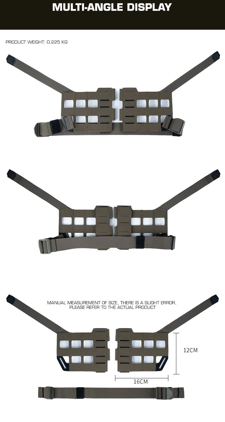 Modulares Brustgurt-Erweiterungskit – MOLLE Schnellverschluss-Gurtsystem für Training, Wandern, Jagd und Outdoor-Aktivitäten – Detail 4