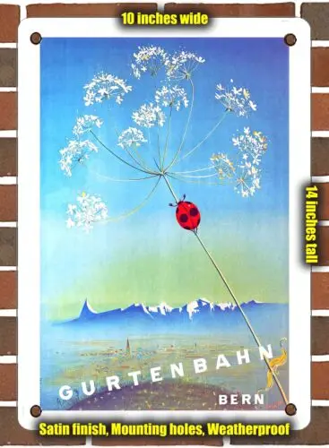 METAL SIGN - 1949 Gurtenbahn, Bern - 10x14 Inches